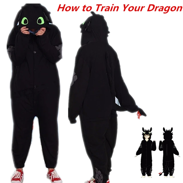 How to Train Your Dragon Toothless Unisex Sleepwear Pajamas Jumpsuit