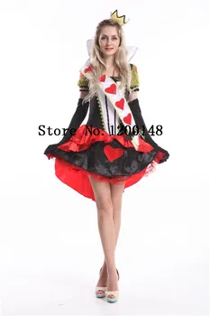 

Design Deluxe Royal Red Queen Alice In Wonderland Cosplay Costume Queen Of Hearts Costume Red Queen Costume Female Elegant Dress