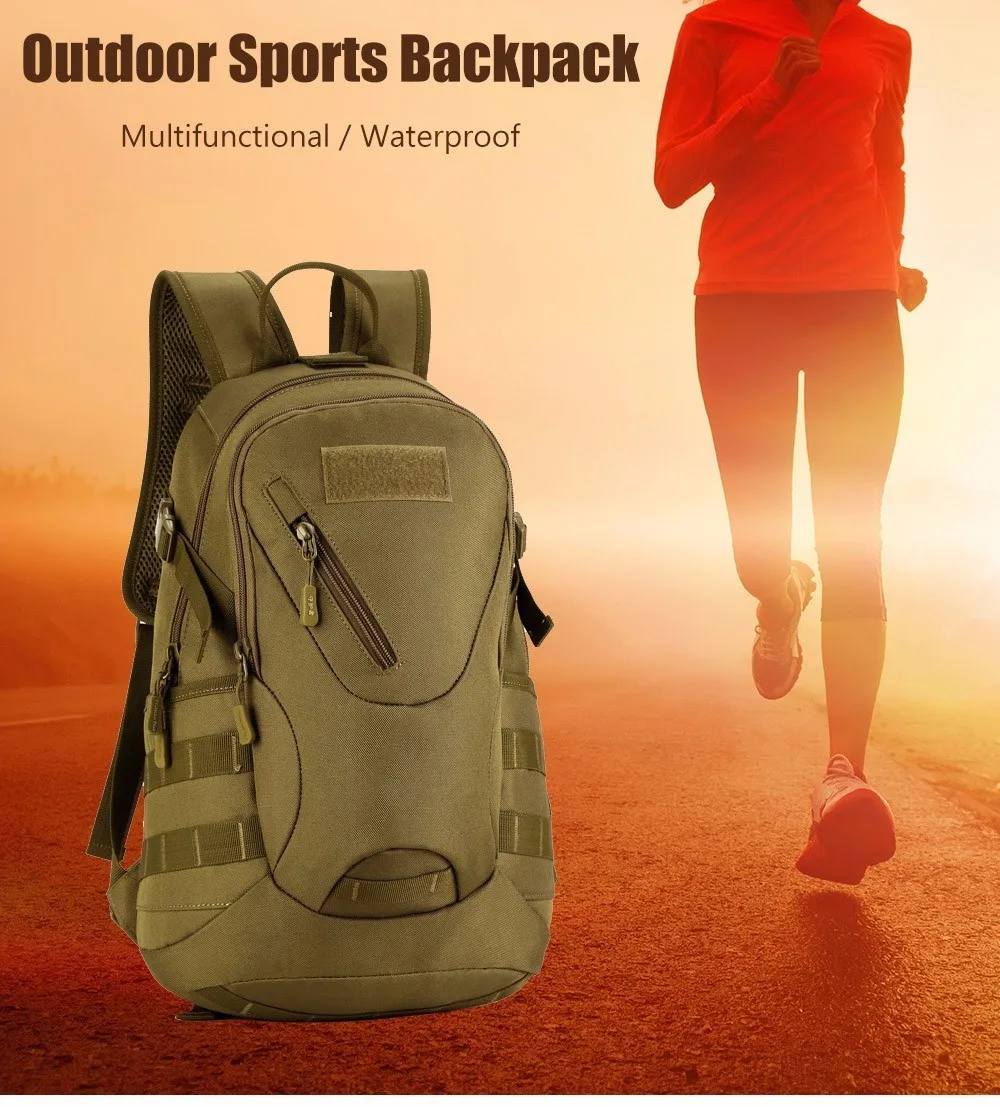 Impermeável ao ar Bolsa do Exército Protetor Mais Militar Mochila Livre Viajar Ciclismo Tático Acampamento Caminhadas Bolsa Durável 20l 2 Esporte e Lazer