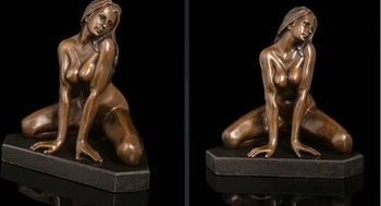 

Art Deco Sculpture Nude Woman Girl Erotic Bronze Statue