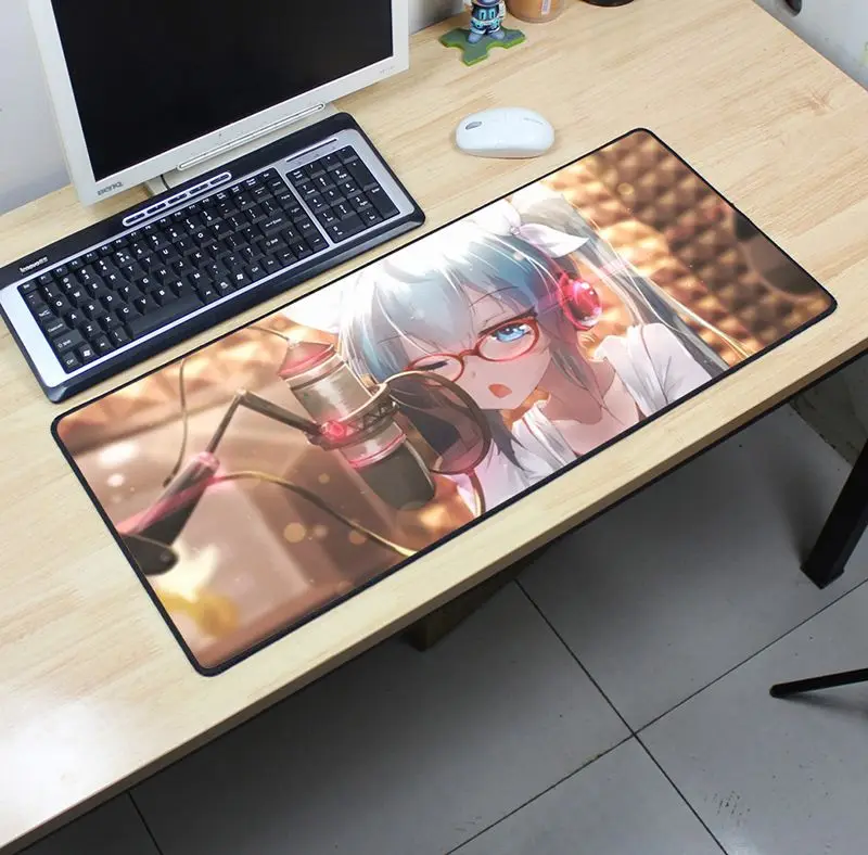 Hatsune Miku mouse pad lockrand 700x300mm gaming mousepad gamer mouse