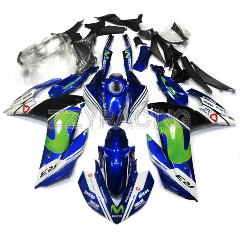 

Injection Fairings for Yamaha R3 2015 - 2017 R25 2016 Complete Panels 15 16 17 ABS Plastic Panels Kit Body Work Blue Green Kits