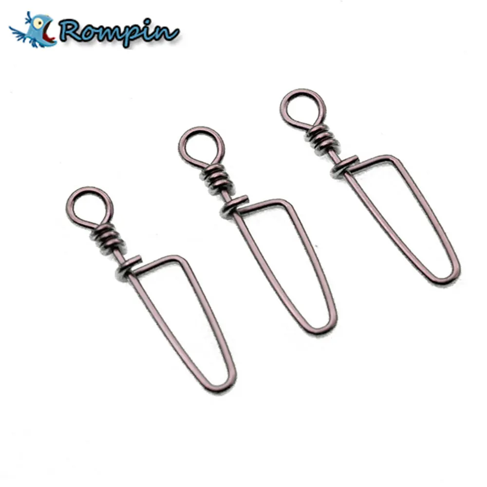 Rompin 50 قطعة/الوحدة Coastlock المفاجئة الصيد برميل دوار سلامة المفاجئة قطب المفاجئة 0 #-5 # الصيد يدور