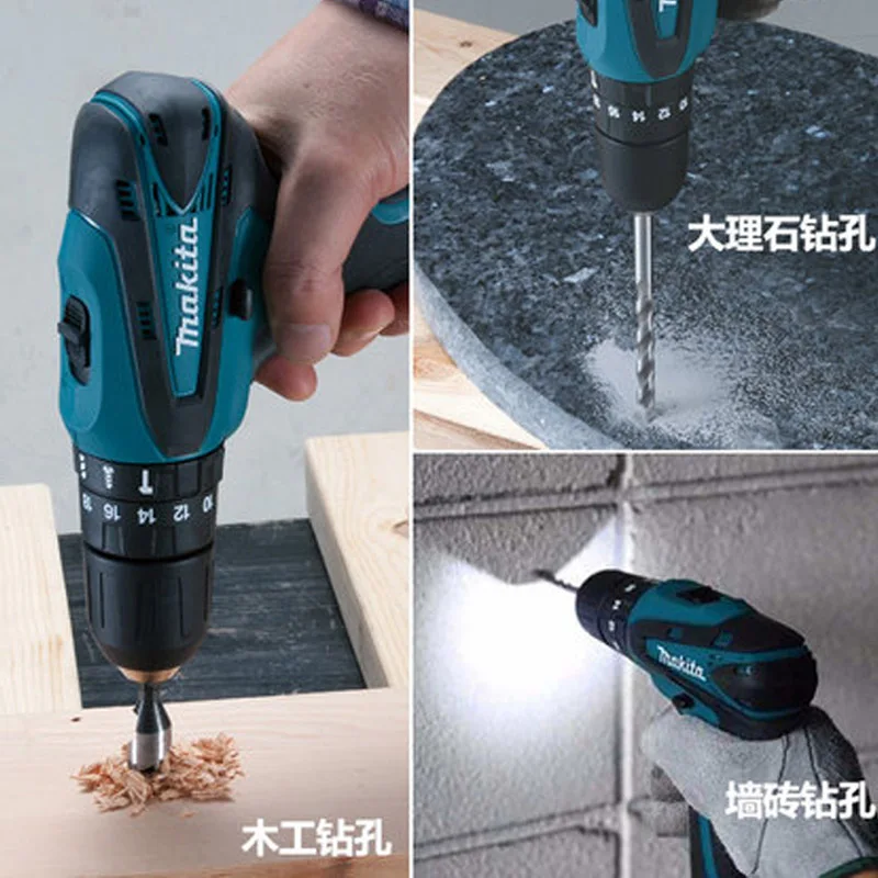 Шуруповерт MAKITA 10,8 В, электрическая дрель HP330DWE/DZ