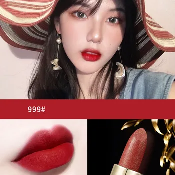 

NEW 1 Pcs Shining Lipstick Waterproof Long Lasting Velvet Lip Sticks