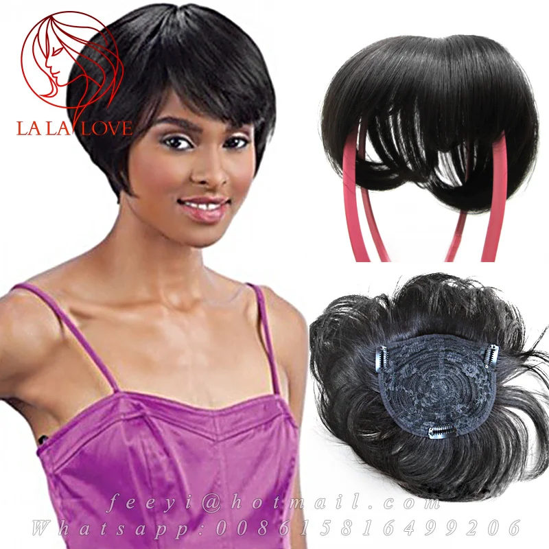 100 Human real hair toppers Short