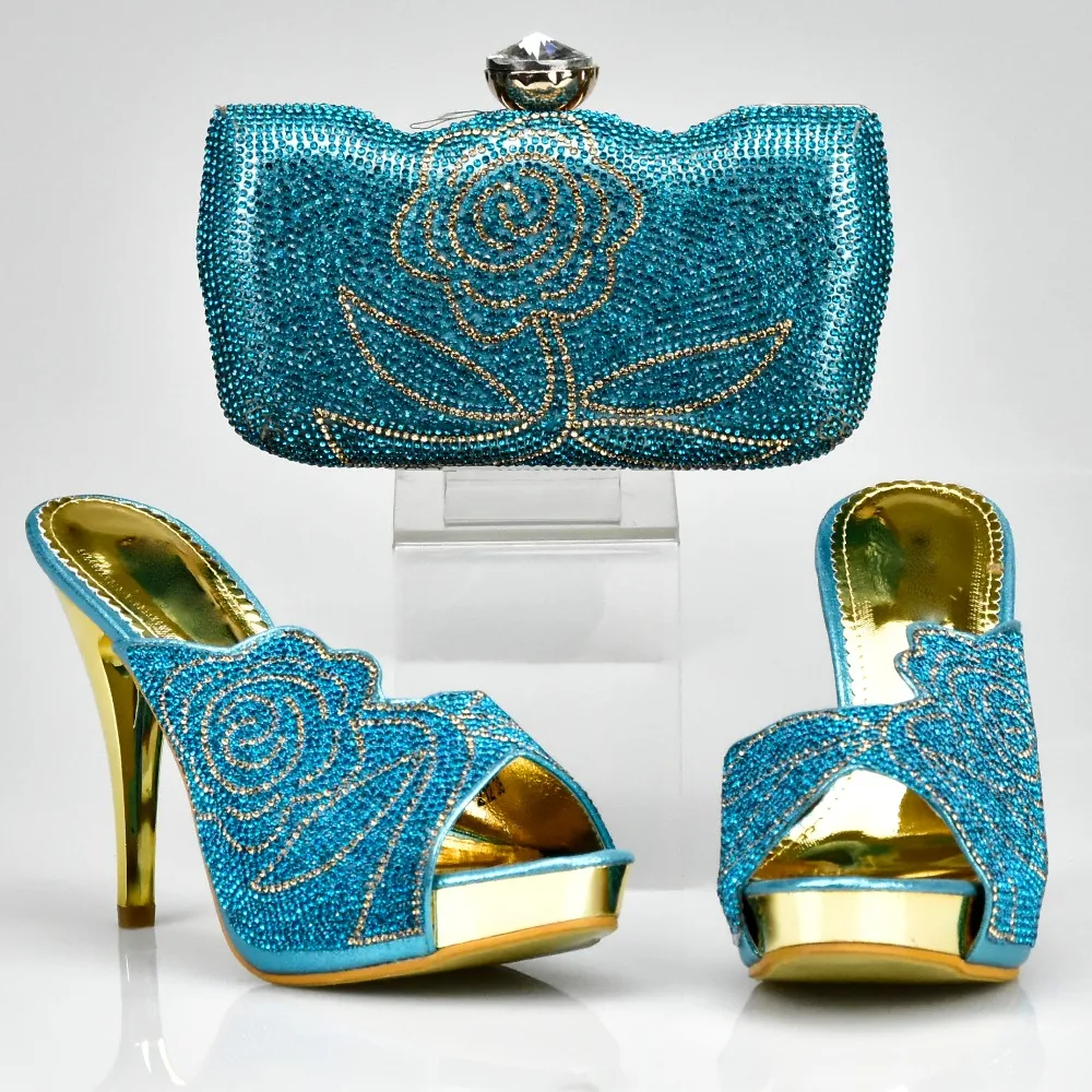 Rouge Qualité La Haute Ensembles Sac Couleur rouge Ensemble De Chaussures Pour Nouvelle Femmes argent Avec Noir vin Ciel or Arrivée pu bleu Les Africaine Nigérian Et Fête Des EZanqfAy