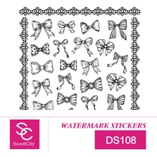 Sweet City Nail Art Gel Polish Water Transfer Stickers For Manicure Beauty Nail Tools Acrylic