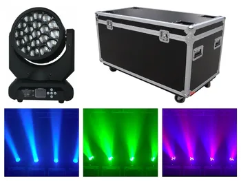 

2pcs/lot+flightcase, LED Moving Head Bee Eyes Osram/Cree 19x12W RGBW 4in1 Beam Lights disco dj club light led