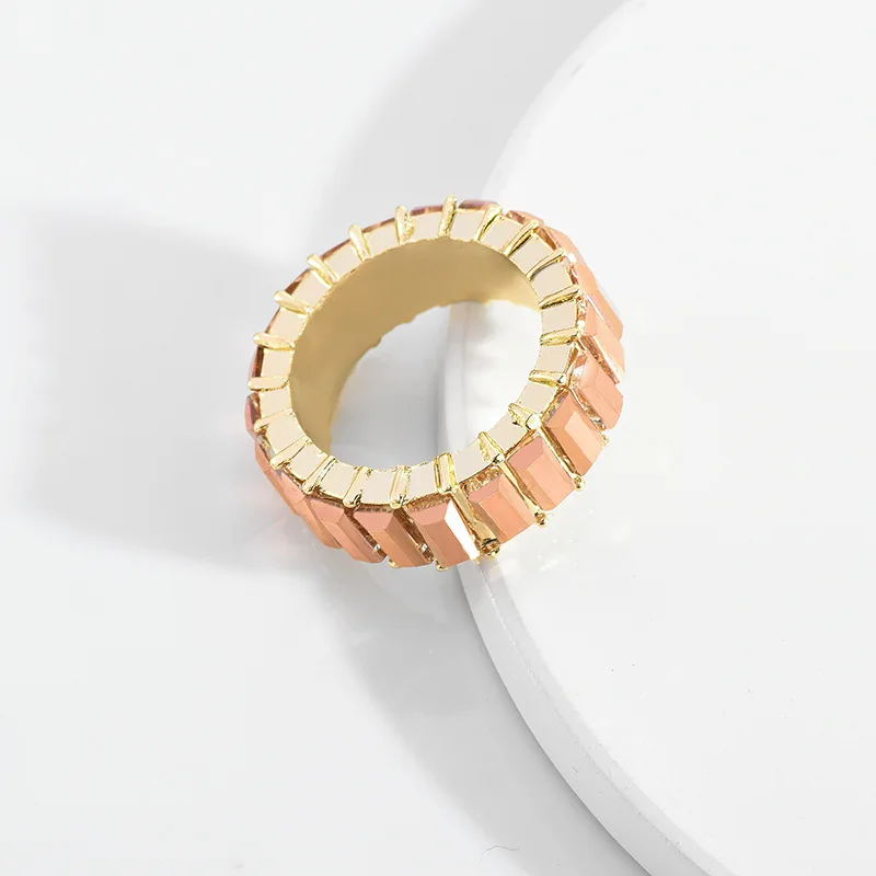 Fashion Setting Rainbow Cz Thin Line Cubic Zirconia Rings for Women Men Lgbt Engagement Colour Stack Pave Wedding Jewelry - Цвет основного камня: 7