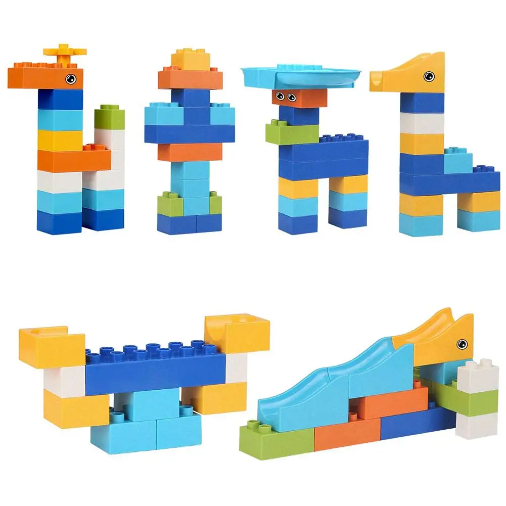 55 110 штук строительные блоки Marble Run игрушки набор гоночных треков для детей