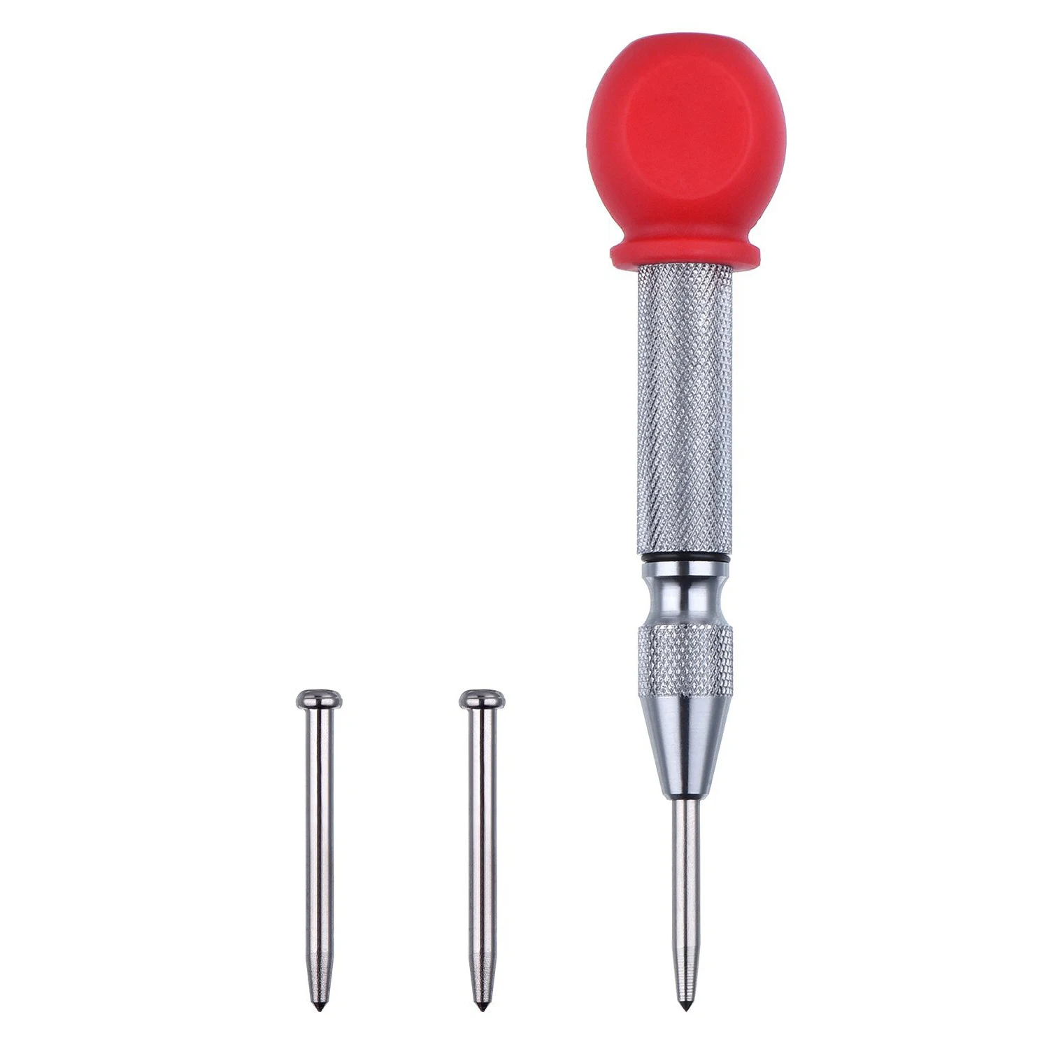 

HOT-5 Inch Automatic Center Hole Punch Marker Scriber Window Puncher Breaker Tool with Cushion Cap and Adjustable Impact, 2 Pi