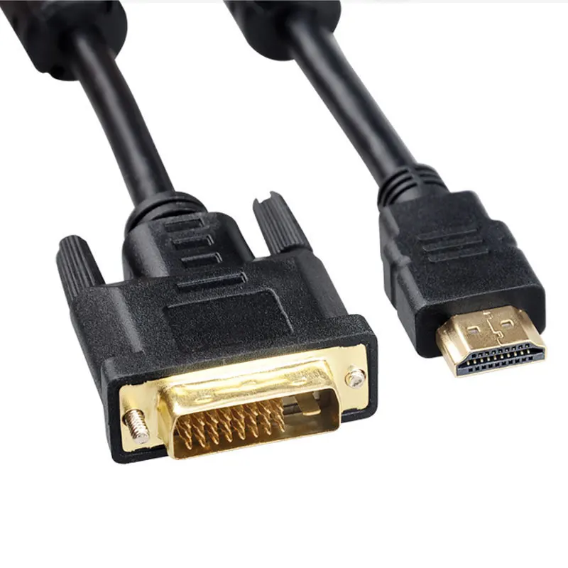 1 8 м V1.4 HDMI к DVI Кабель-адаптер 24 + pin для ПК HD HDTV PS3 XBOX DVD с золотым покрытием от мужчин