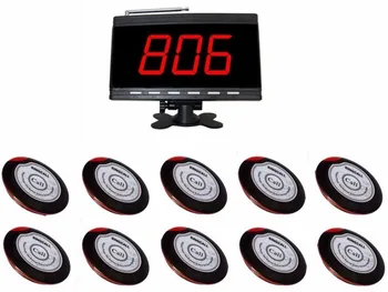 

Special offer!FREE SHIPPING wireless calling system for restaurant ,hotel ,waiter call system. 10 callbuttons with 1pcs receiver