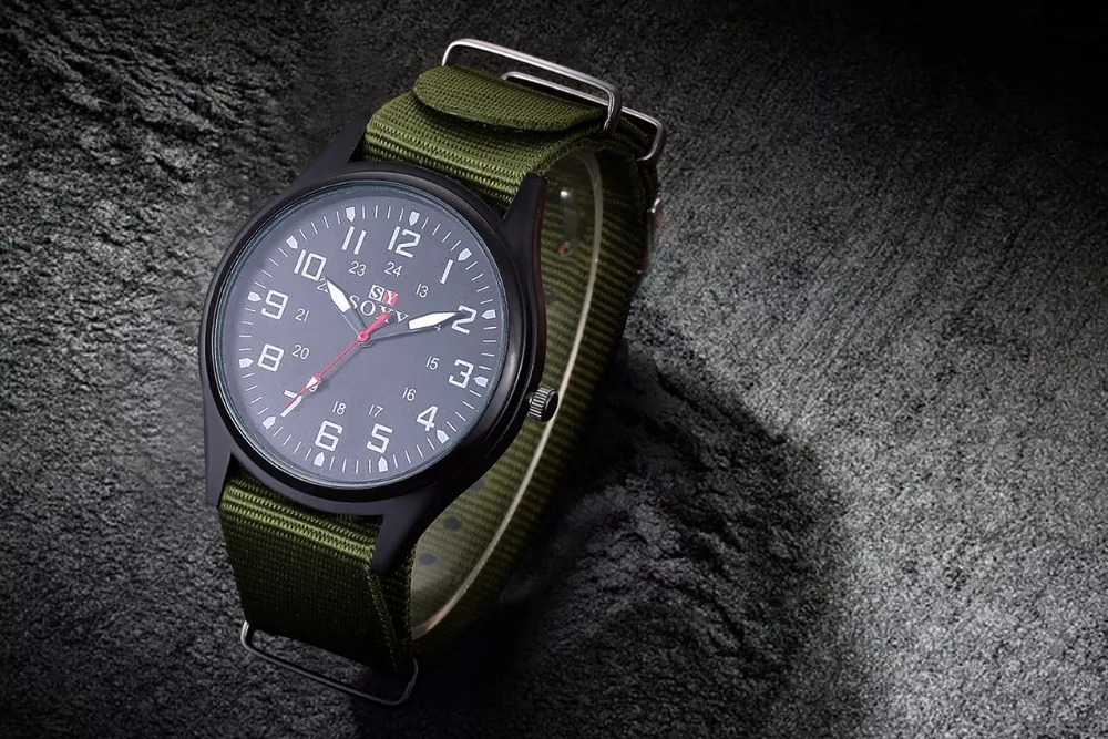 Мода 2018 г. наручные часы SOXY Элитный бренд мужской Кварцевые часы распродажа товаров обувь для мальчиков дизайнер военная униформа