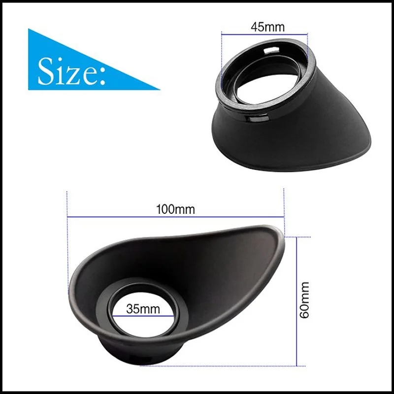 One Pair Rubber Eye Cups Eye Guards for 34-36 mm Stereo Metallurgical Microscope Eyepiece Telescope Inner Diameter 35 mm