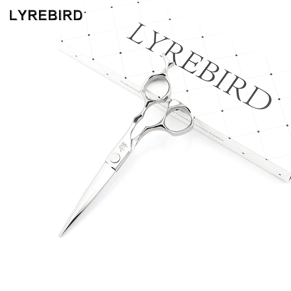 Japan hair scissors 6 INCH Hairdresser Scissors Hair cutting Shear Bearing Screw Fish Tail Handle F29 Lyrebird HIGH CLASS NEW | Красота и
