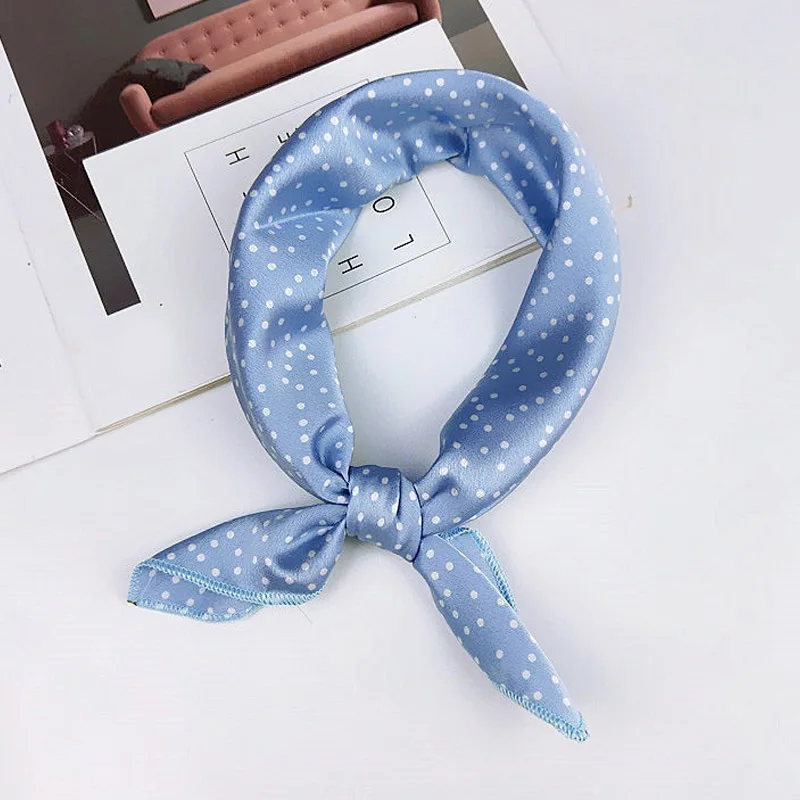 Fashion 50cm Vintage Elegant Women Silk Scarf Neck Tie Square Scarves Hair Band Head Bandage Fashion 50cm Vintage Elegant Women Silk Scarf Neck Tie Square Scarves Hair Band Head Bandage