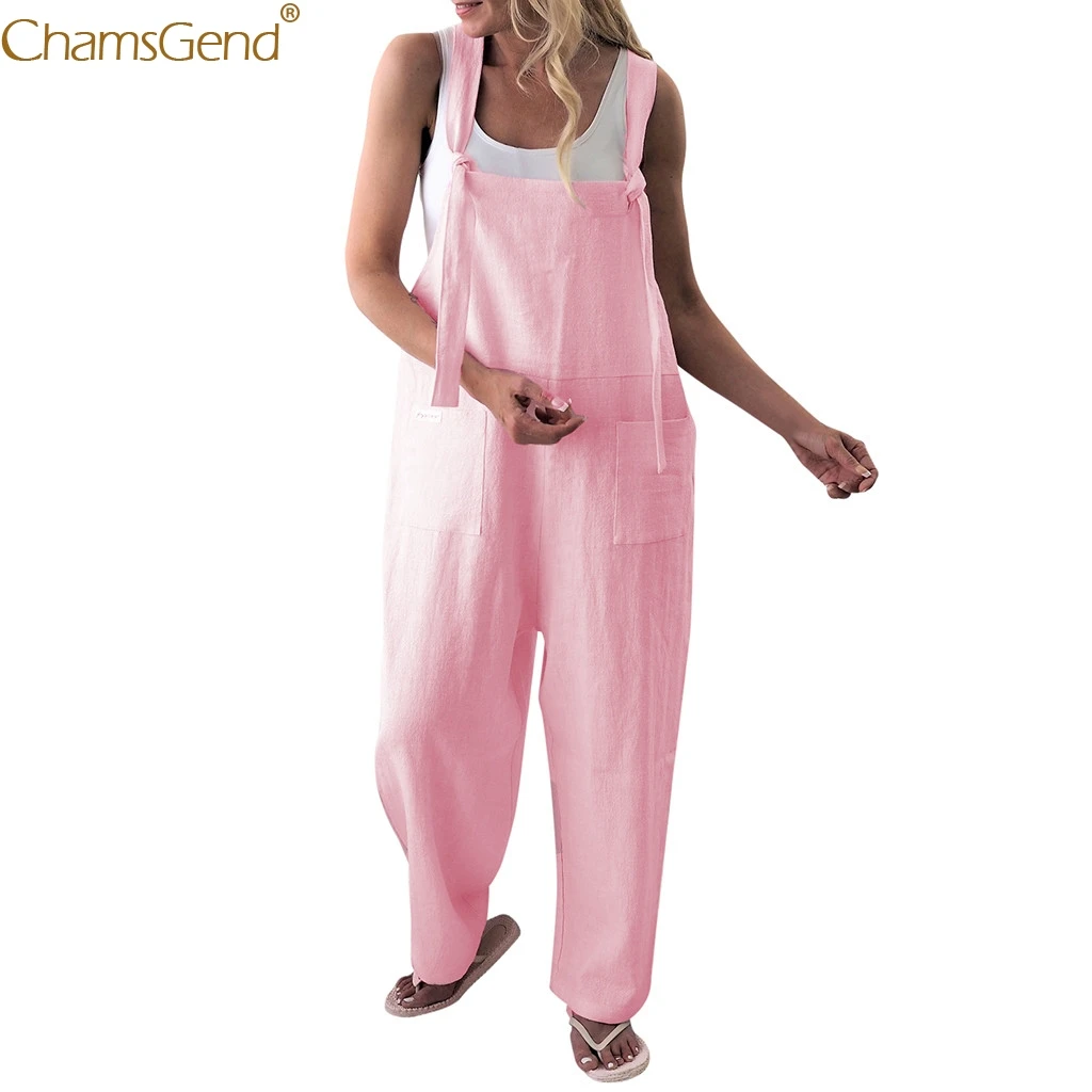 Pink dungaree jumpsuit Clearance