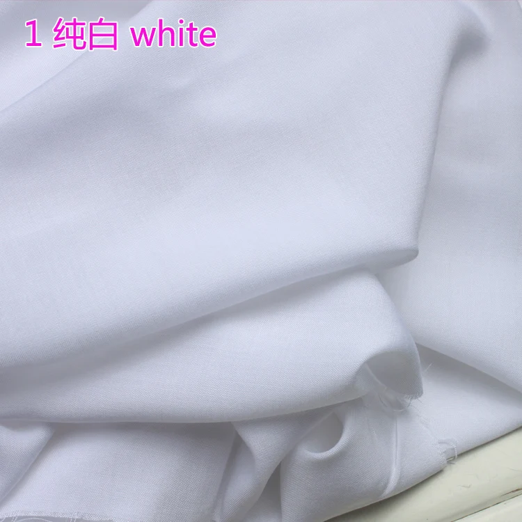 

White Viscose Fabric Cotton Fabric Silk Artificial Cotton Fabric Skirt fabric 60" Wide Sold By The Yard Free Shipping !