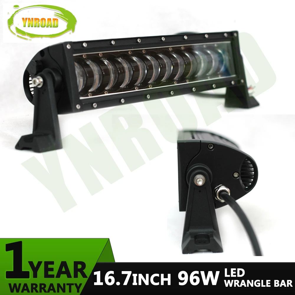 YNROAD новый тип 96 Вт 16 7 Дюймов LED wrangler световая панель led внедорожный бар с дальним и