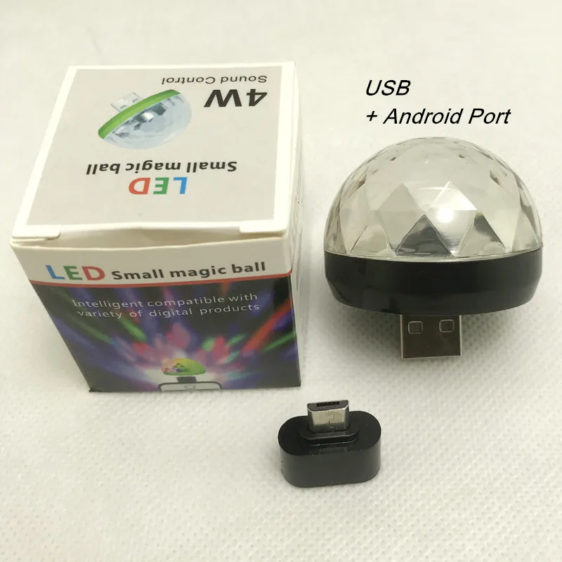 black usb plus android port stage lights