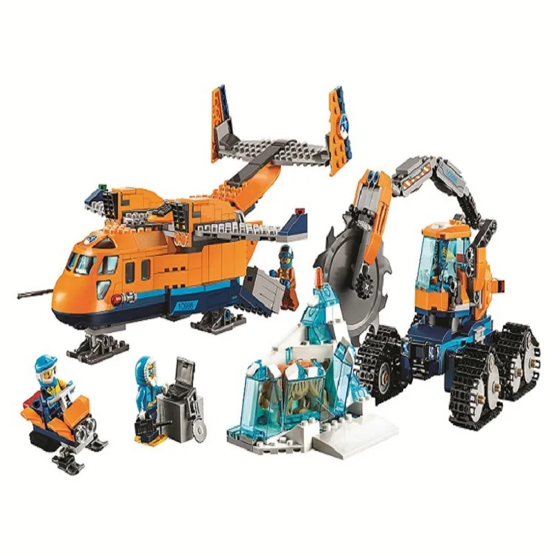 

EWALL City Series Arctic Air Transportation Compatible With Legoing City 60196 Building Blocks Sets Model Toys For Children Gift