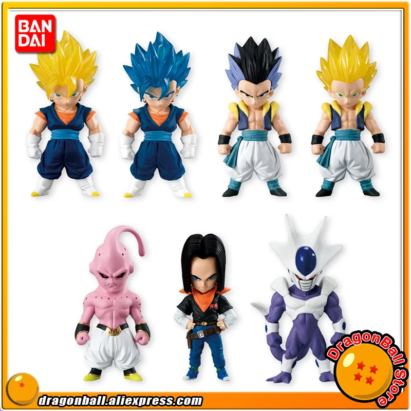 

Dragon Ball Z" Original BANDAI Tamashii Nations ADVERGE 3 Toy Figure - Full Set of 7 Pcs Vegetto Gotenks Buu Android #17 Cooler