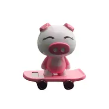 Автомобиль-Стайлинг на солнечных батареях Танцующая свинья-кролик животное качающийся анимированный поплавок Танцующая игрушка автомобиль Декор Автомобиль Стайлинг для smart fortwo