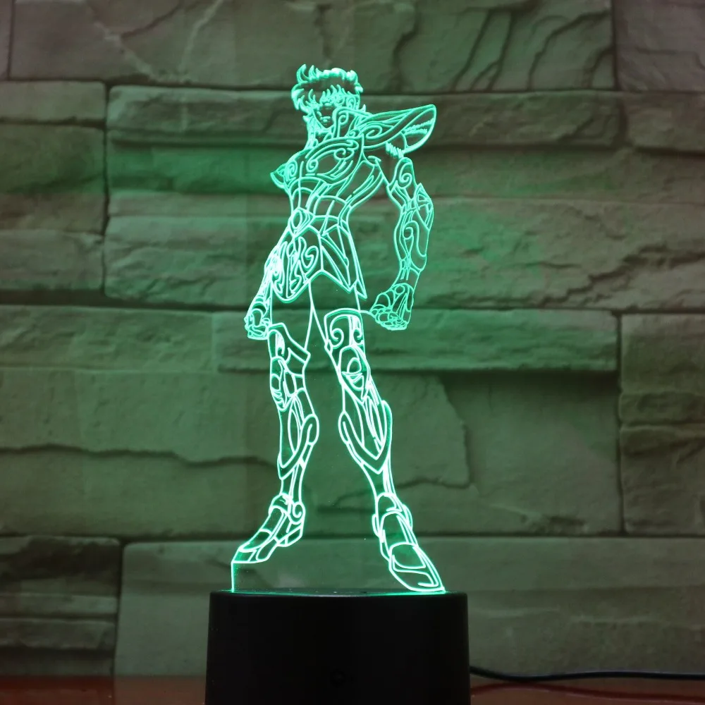 ST Seiya Led Ночная световая фигура мультфильм декоративные огни Дети Мальчики