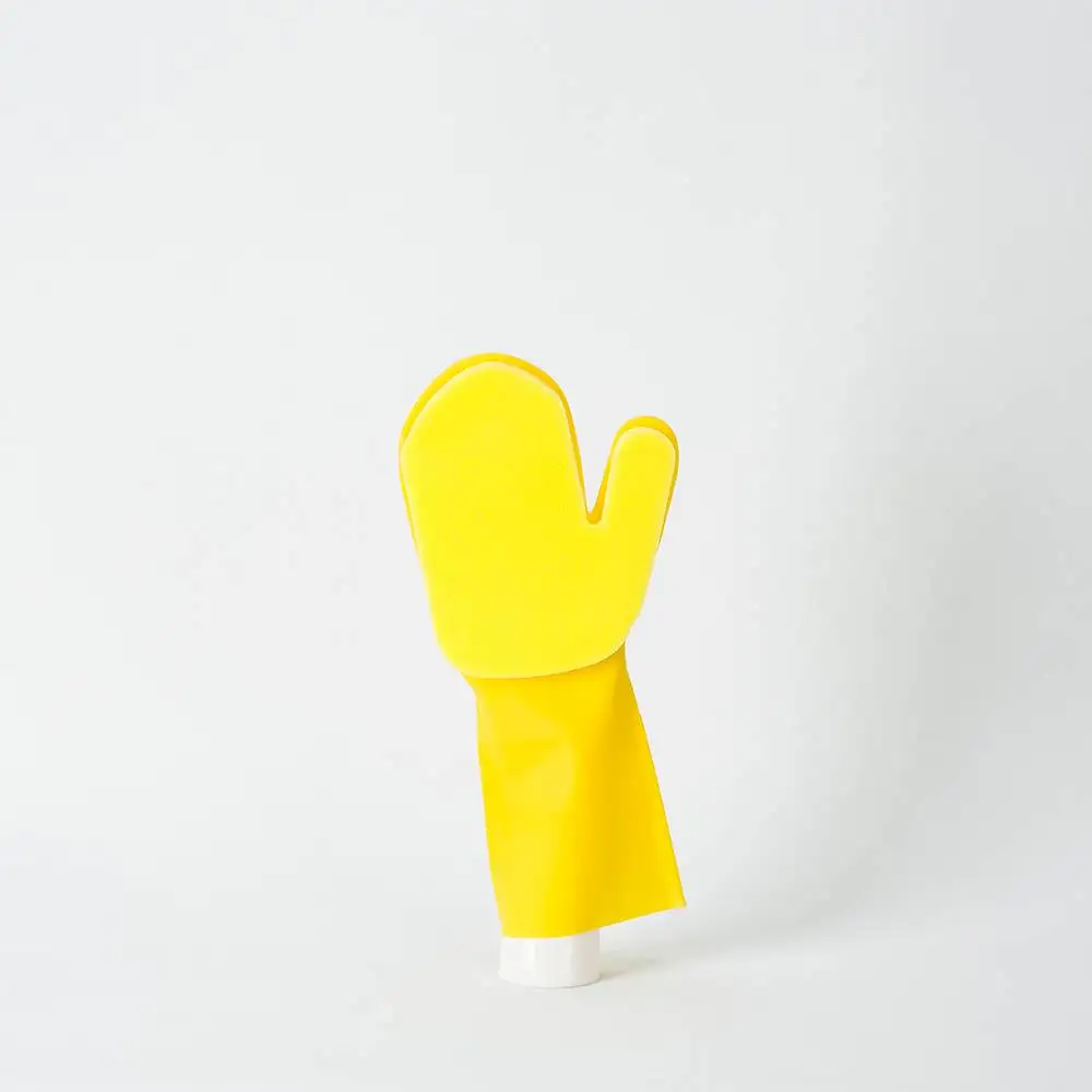 1Pcs Household Clean Yellow Latex Kitchen Sponge Gloves Reusable
Kitchen Cleaning Gloves Right