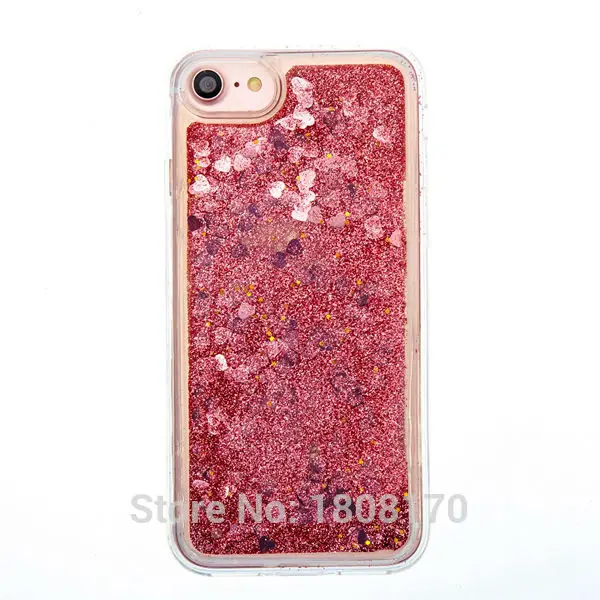 Мягкий гелевый Чехол из ТПУ с зыбучим песком для Iphone 7 I7 6 6S Plus I6 5 5S SE 4 4S Ipod touch Bling