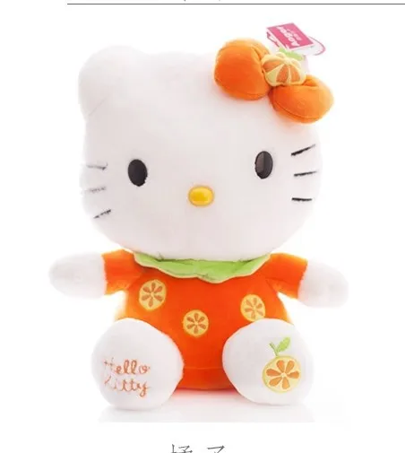 

NEW STuffed animal orange fruit kt hello kitty about 33cm plush toy 12 inch soft Toy birthday gift wt9448