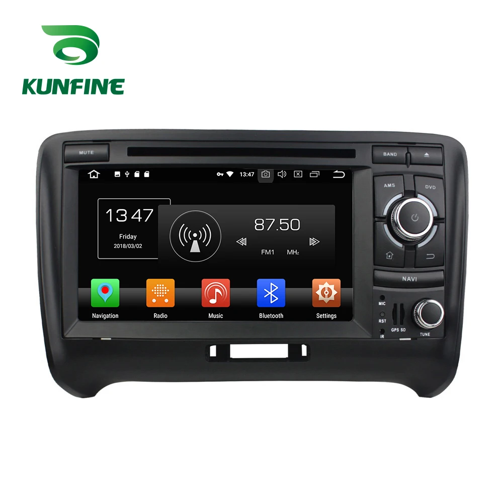 

KUNFINE Quad Core 2GB RAM Android 8.1 Car DVD GPS Navigation Multimedia Player Car Stereo For Audi TT 2006-2013 Radio headunit