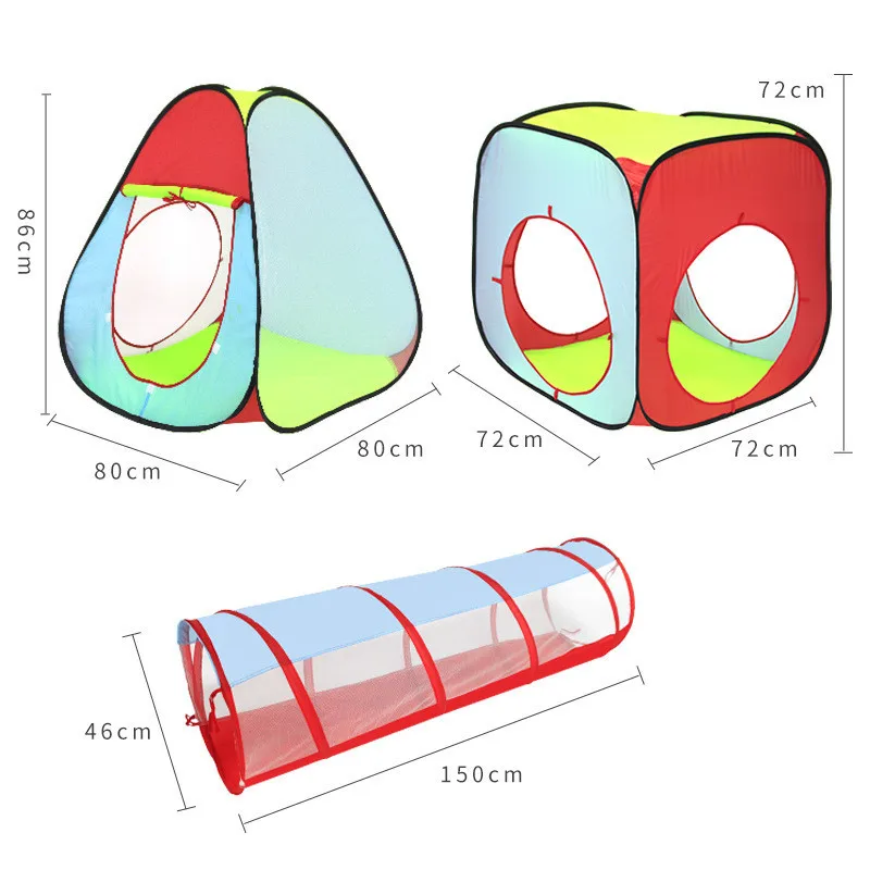 JKLYZXS многоцветный детский тент для детей складная игрушка детский пластиковый домик игровой шатер шар бассейн