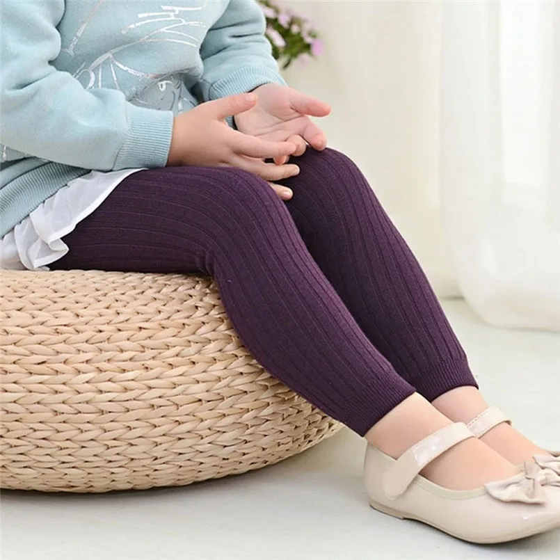 2018 New Fashion Baby Kids Pantyhose Tights Stockings Warm Cotton Solid Socks for Baby Girls Toddler Kids #25O10 #F (3)