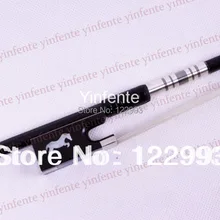 1 шт. Скрипки лук плед углеродного Волокно круглую палку Ebony F рог цветок инкрустированные 4/4#7