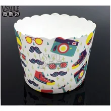 Большой Размеры 50 шт./пакет обуви Очки Cute Bear розовый Kitty Клубника свадьба день рождения год партии Muffin кекс Бумага торт чехол