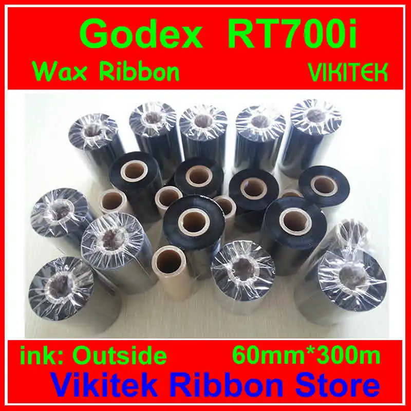 Godex RT700i using Strengthened wax thermal transfer label printer BK