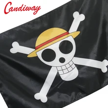 Bandeira de piratas trumpet de animação cosplay, bandeira de piratas por atacado, peça única nn127