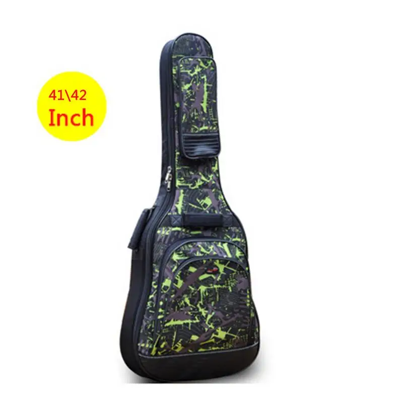 41/42 дюймов Рюкзак для акустической гитары водонепроницаемый ткань Оксфорд утолщенная плюс сумка для переноски гитары камуфляжный чехол Аксессуары для гитары - Цвет: Camouflage Green