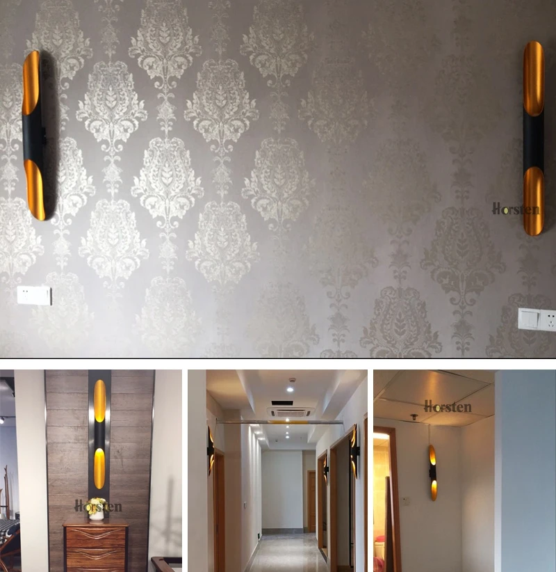 Horsten Creative Double Heads Aluminum Pipe Lamp Cylinder Wall Lights Bar Coffee Shop Restaurant Living Room Bedroom Wall Lamp (17)