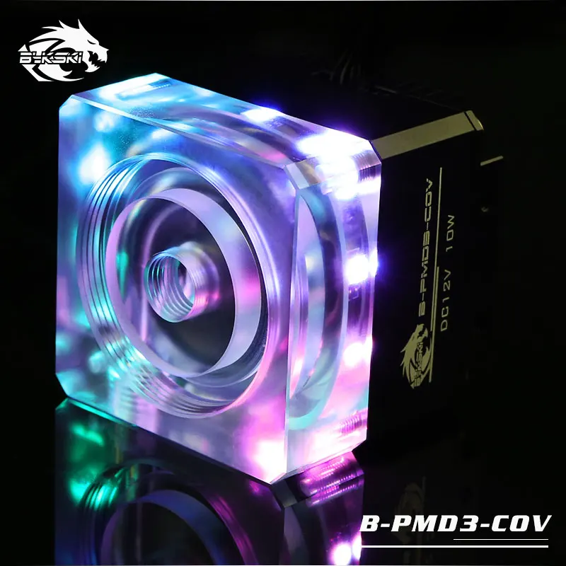 Bykski B-PMD3-COV 5 в RGB насос системы водяного охлаждения с радиатором 600L DDC черный