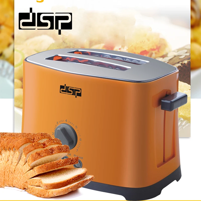 

DSP toaster KC2002 bread Household Baking 2 Slices Slots for Breakfast toast machine automatic zipper