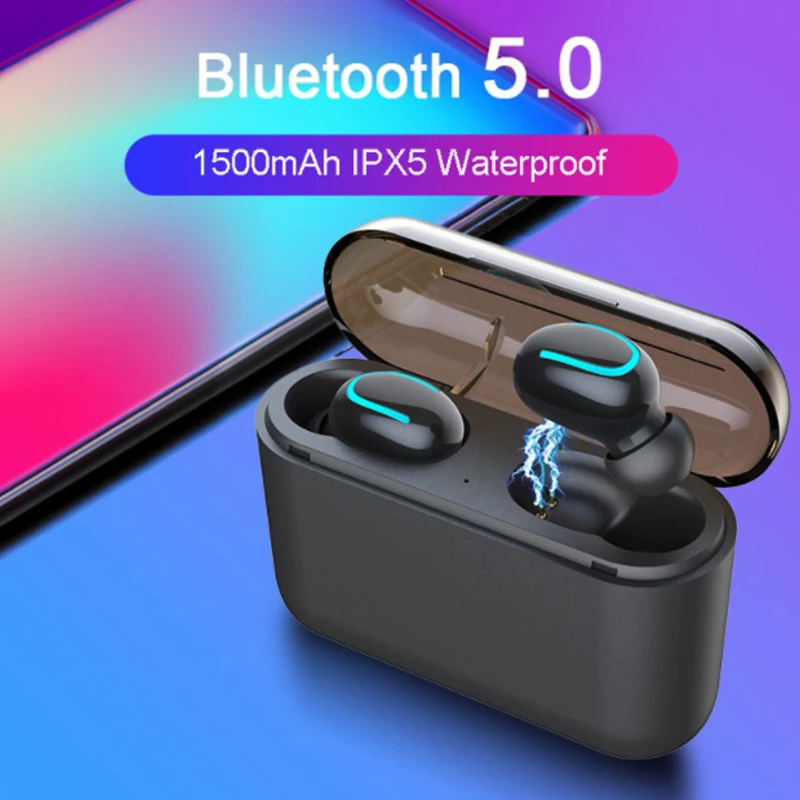 

Bluetooth 5.0 Earphones TWS Wireless Headphones Blutooth Earphone Handsfree Headphone Sports Earbuds Gaming Headset Phone PK HBQ