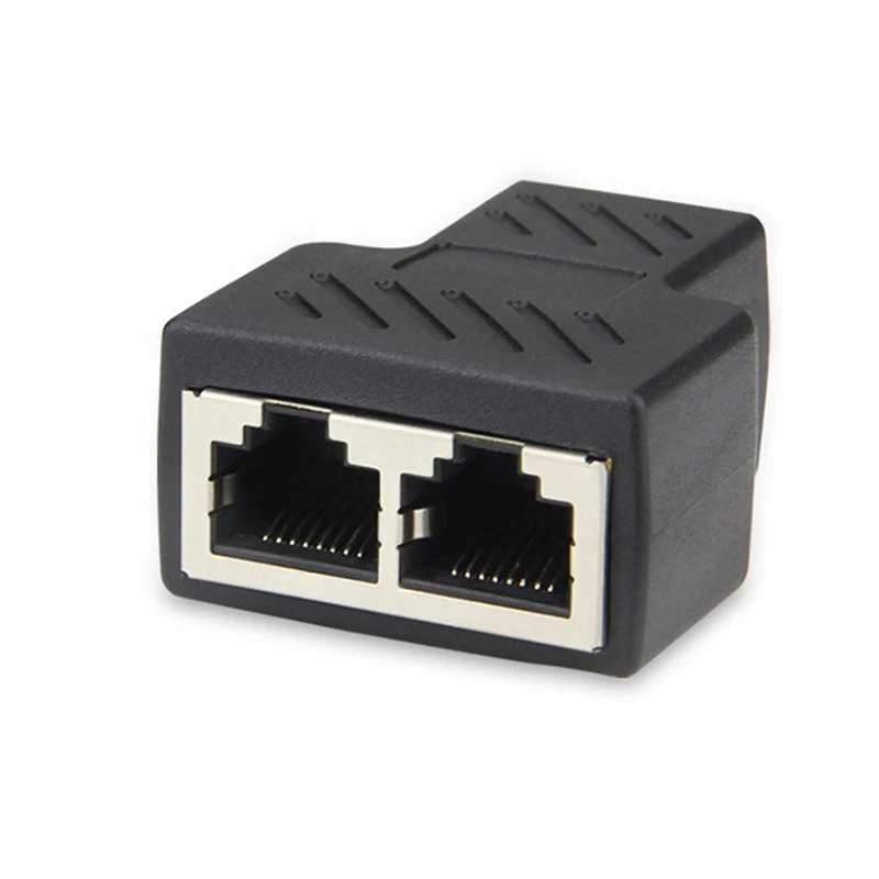 Разветвитель RJ45 1 шт. сетевой адаптер с на 2 портами мама CAT5/CAT 6 LAN Ethernet