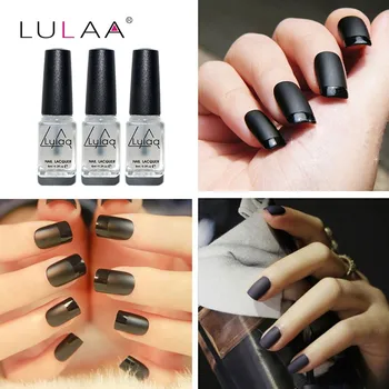 

LULAA Newest 6ML Magic Super Matte Nail Polish Transparent Nails Art Nail Lac Frosted Surface Oil Nail Polish Matt Top Coat mosh