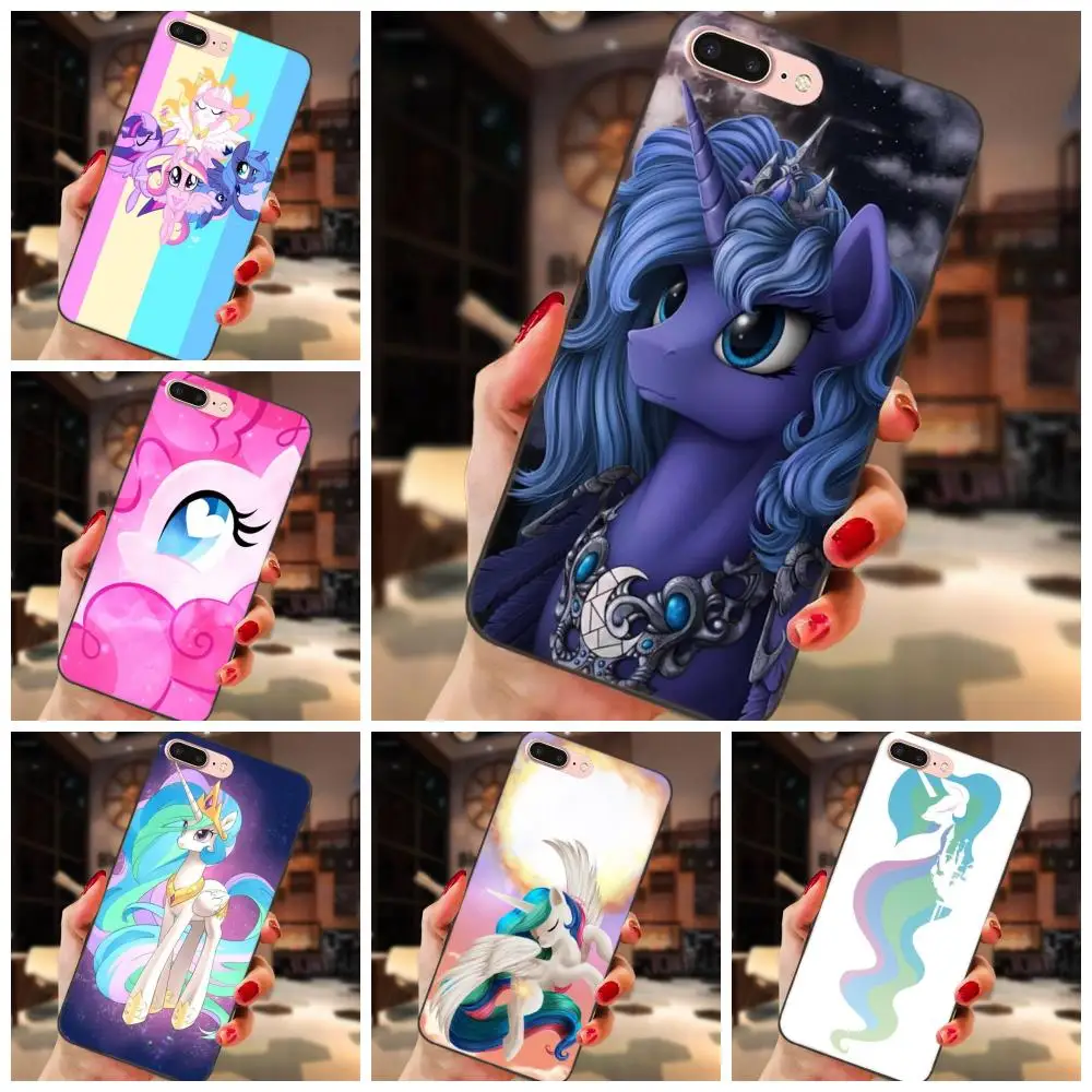 

TPU Design My Little Pony Flower Rainbow Sweet For Huawei Y3 Y5 II Y6 Y7 Y9 nova 2 Plus 2S 3i 4 Lite Plus Prime 2017 2018 2019