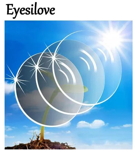 Eyesilove индивидуальные фотохромные линзы для близорукости реакции оптические линзы светильник чувствительные линзы переходные Линзы для очков