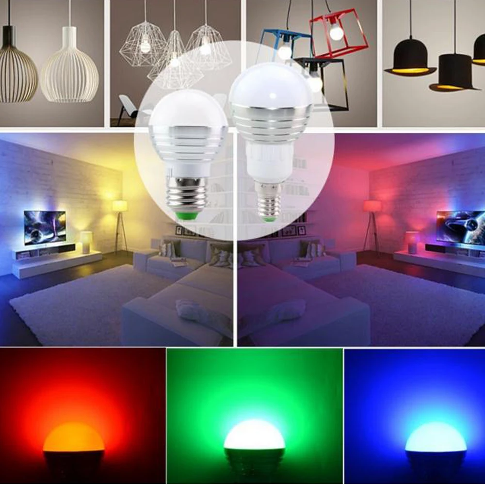 Светильник Ник RGB для рождественской атмосферы светодиодный сцсветильник E27 E14 5